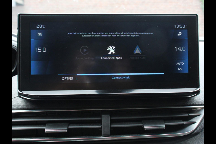 Peugeot 5008 1.2 PureTech 130pk Automaat Allure Pack 7-zits Navigatie Apple Carplay/Android Auto Climate Control Cruise Control Virtual cockpit PDC VA + Camera Zonneschermen achter Keyless Go Full LED  18” LM Velgen