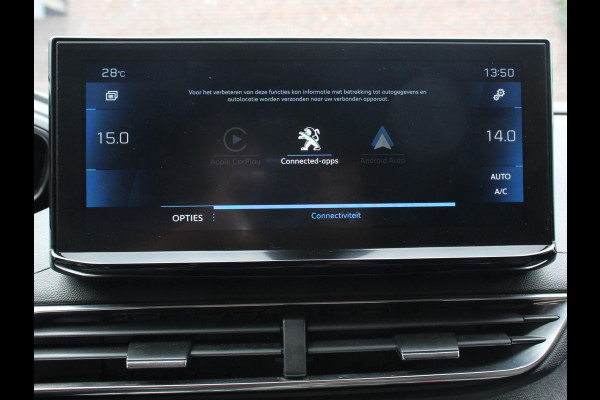 Peugeot 5008 1.2 PureTech 130pk Automaat Allure Pack 7-zits Navigatie Apple Carplay/Android Auto Climate Control Cruise Control Virtual cockpit PDC VA + Camera Zonneschermen achter Keyless Go Full LED  18” LM Velgen