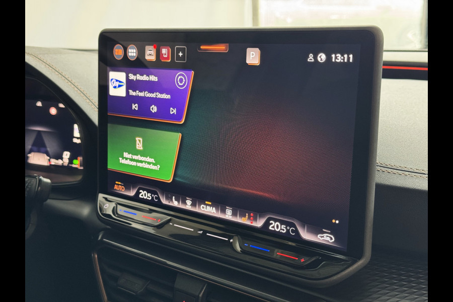 CUPRA Formentor 1.5 TSI 150 PK BENZINE CAMERA STOEL/STUUR ELEK.KLEP VERW. LED LEER CARPLAY ZWARTE.HEMEL 08/2024