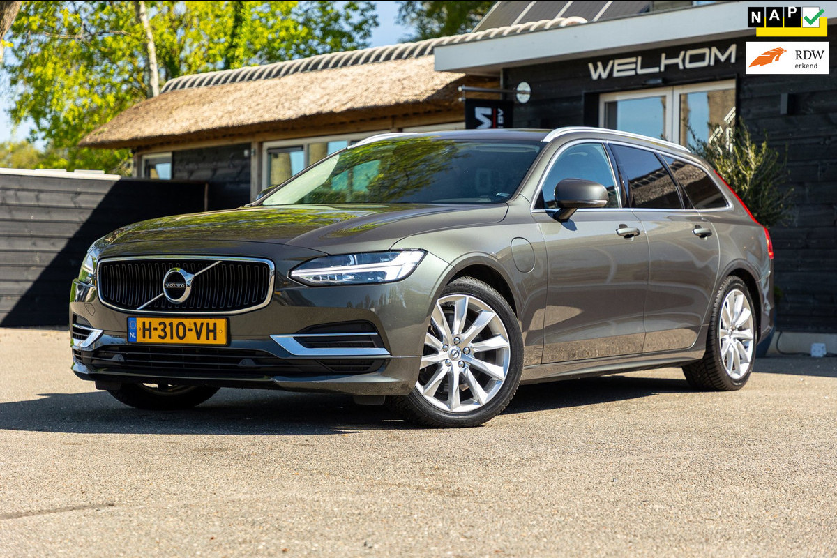 Volvo V90 2.0 T8 AWD Inscription I 91% I Btw I Luxe Leder I Trekhaak I Phine grey I