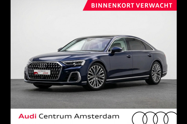 Audi A8 60 TFSI e quattro Lang 462pk | Komt begin juni binnen | Panoramadak | Ventilatie + massage voor en achter | HUD | Luchtvering