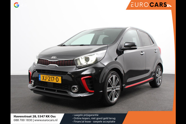 Kia Picanto 1.0 T-GDI GT-Line Leder Keyless Navigatie Apple Carplay/Android Auto Stoelverwarming Lichtmetalen Velgen Cruise Control Climate Control Camera Parkeer sensoren Bluetooth