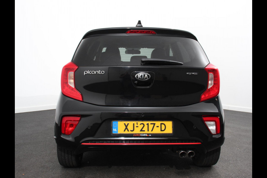 Kia Picanto 1.0 T-GDI 100pk ! GT-Line Leder Keyless Navigatie Apple Carplay/Android Auto Stoelverwarming Lichtmetalen Velgen Cruise Control Climate Control Camera Parkeer sensoren Bluetooth