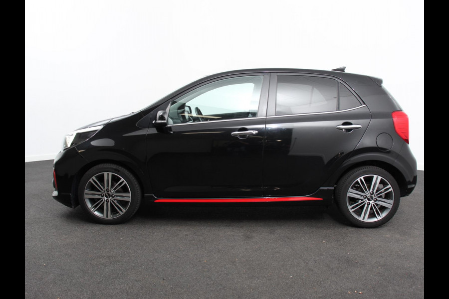Kia Picanto 1.0 T-GDI 100pk ! GT-Line Leder Keyless Navigatie Apple Carplay/Android Auto Stoelverwarming Lichtmetalen Velgen Cruise Control Climate Control Camera Parkeer sensoren Bluetooth