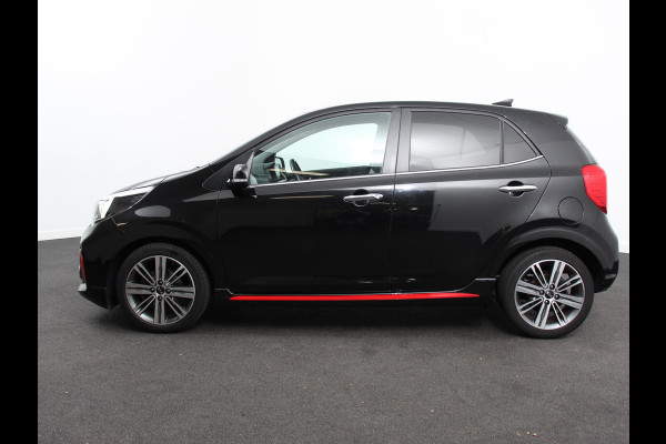 Kia Picanto 1.0 T-GDI 100pk ! GT-Line Leder Keyless Navigatie Apple Carplay/Android Auto Stoelverwarming Lichtmetalen Velgen Cruise Control Climate Control Camera Parkeer sensoren Bluetooth