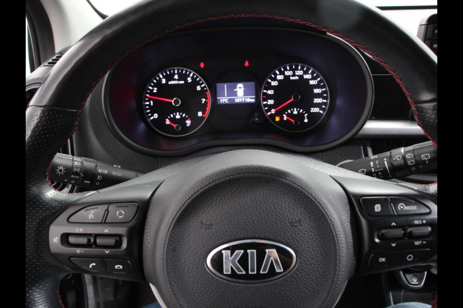 Kia Picanto 1.0 T-GDI 100pk ! GT-Line Leder Keyless Navigatie Apple Carplay/Android Auto Stoelverwarming Lichtmetalen Velgen Cruise Control Climate Control Camera Parkeer sensoren Bluetooth
