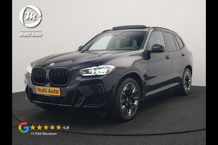 BMW iX3 M Sport High Executive 80 kWh 286pk Dealer O.H | Panodak | Adaptive Cruise | 360 Camera | Head Up | Harman / Kardon | Lederen Sportstoelen Memory & Verwarmd | Blis | Keyless | Pilot Assist | Apple Carplay | Navigatie | Virtual | DAB | 20"L.M |