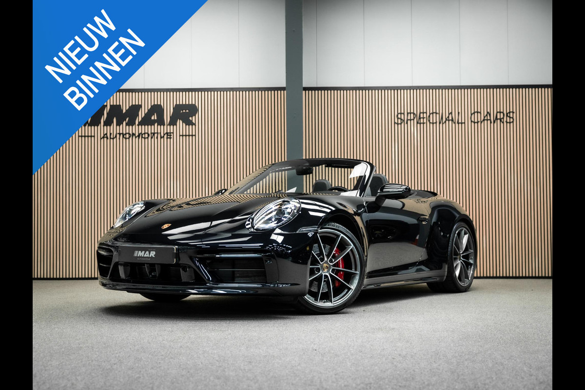 Porsche 911 Cabrio 3.0 Carrera 4 S | Akrapovic | NL geleverd | Burmester | Lift | Full Option | krijt stiksel| Stoel ventilatie en verwarming | dealer onderhouden |