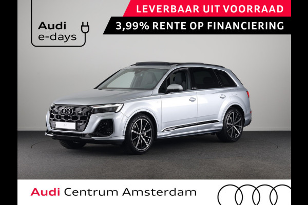 Audi Q7 Pro Line S 55 TFSI e 394 pk | Bang & Olufsen Premium 3D | Glazen panoramadak | Vierwielbesturing | Sportstoelen plus voorin |
