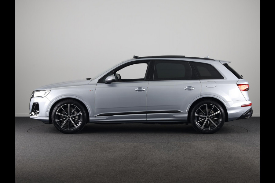 Audi Q7 Pro Line S 55 TFSI e 394 pk | Bang & Olufsen Premium 3D | Glazen panoramadak | Vierwielbesturing | Sportstoelen plus voorin |