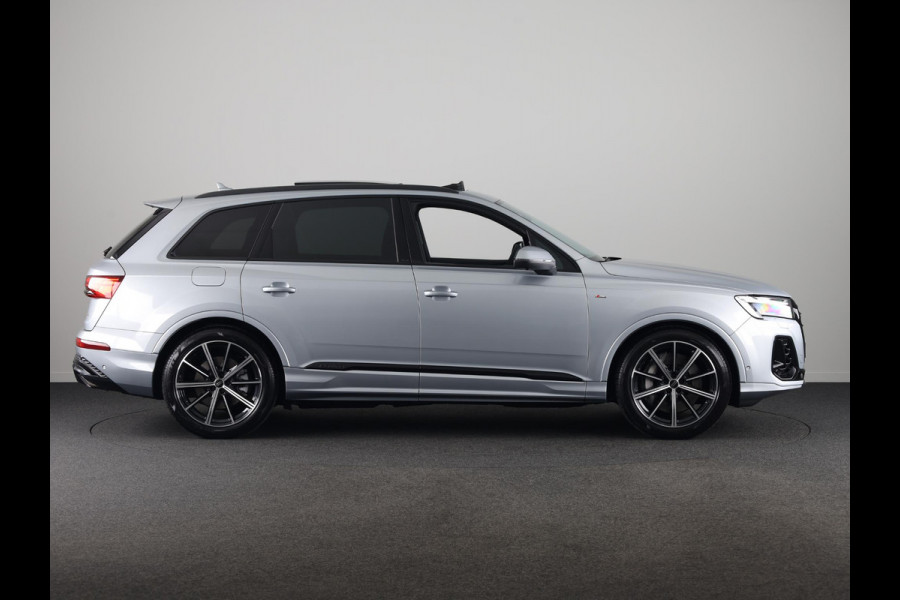 Audi Q7 Pro Line S 55 TFSI e 394 pk | Bang & Olufsen Premium 3D | Glazen panoramadak | Vierwielbesturing | Sportstoelen plus voorin |