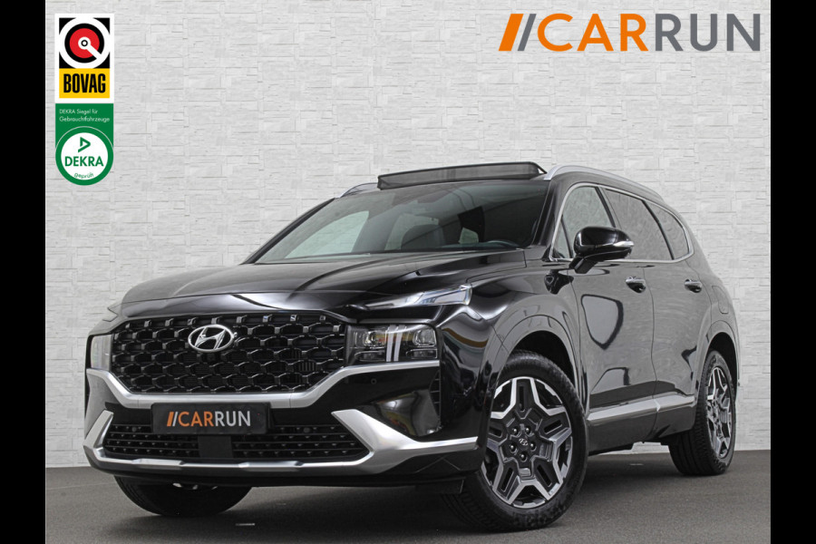 Hyundai Santa Fe 1.6 T-GDI PHEV Premium Plus Sky | Panorama | 360 Camera | ACC | 100% SOH | Krell-Sound | Head-Up | Stoelventilatie | Leder | Memory | Keyless-Entry | Stoelverwarming V+A | Stuurwielverwarming | Alcantara Hemel | Dodehoek | Lane Assist | Full-LED | 19 inch | Carplay | Zonwering | Getint Glas |
