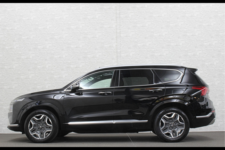 Hyundai Santa Fe 1.6 T-GDI PHEV Premium Plus Sky | Panorama | 360 Camera | ACC | 100% SOH | Krell-Sound | Head-Up | Stoelventilatie | Leder | Memory | Keyless-Entry | Stoelverwarming V+A | Stuurwielverwarming | Alcantara Hemel | Dodehoek | Lane Assist | Full-LED | 19 inch | Carplay | Zonwering | Getint Glas |