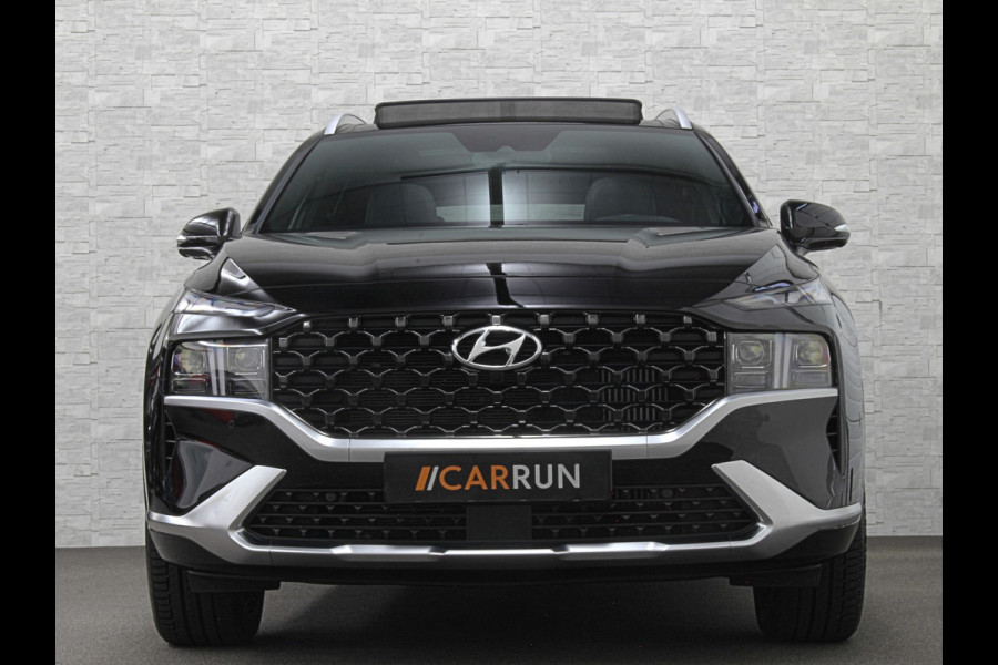 Hyundai Santa Fe 1.6 T-GDI PHEV Premium Plus Sky | Panorama | 360 Camera | ACC | 100% SOH | Krell-Sound | Head-Up | Stoelventilatie | Leder | Memory | Keyless-Entry | Stoelverwarming V+A | Stuurwielverwarming | Alcantara Hemel | Dodehoek | Lane Assist | Full-LED | 19 inch | Carplay | Zonwering | Getint Glas |