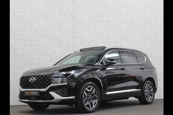 Hyundai Santa Fe 1.6 T-GDI PHEV Premium Plus Sky | Panorama | 360 Camera | ACC | 100% SOH | Krell-Sound | Head-Up | Stoelventilatie | Leder | Memory | Keyless-Entry | Stoelverwarming V+A | Stuurwielverwarming | Alcantara Hemel | Dodehoek | Lane Assist | Full-LED | 19 inch | Carplay | Zonwering | Getint Glas |