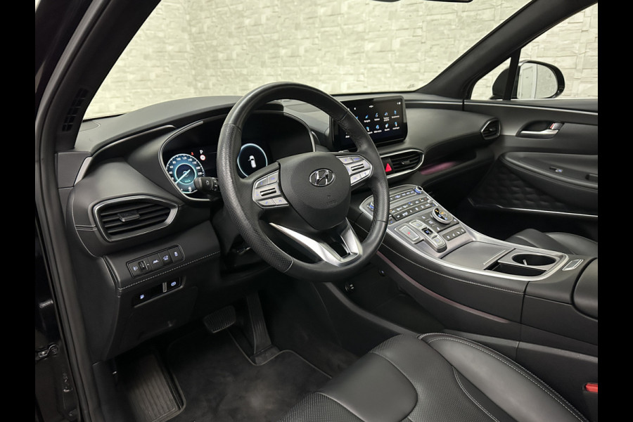 Hyundai Santa Fe 1.6 T-GDI PHEV Premium Plus Sky | Panorama | 360 Camera | ACC | 100% SOH | Krell-Sound | Head-Up | Stoelventilatie | Leder | Memory | Keyless-Entry | Stoelverwarming V+A | Stuurwielverwarming | Alcantara Hemel | Dodehoek | Lane Assist | Full-LED | 19 inch | Carplay | Zonwering | Getint Glas |