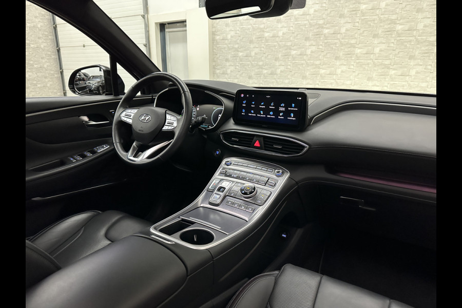 Hyundai Santa Fe 1.6 T-GDI PHEV Premium Plus Sky | Panorama | 360 Camera | ACC | 100% SOH | Krell-Sound | Head-Up | Stoelventilatie | Leder | Memory | Keyless-Entry | Stoelverwarming V+A | Stuurwielverwarming | Alcantara Hemel | Dodehoek | Lane Assist | Full-LED | 19 inch | Carplay | Zonwering | Getint Glas |