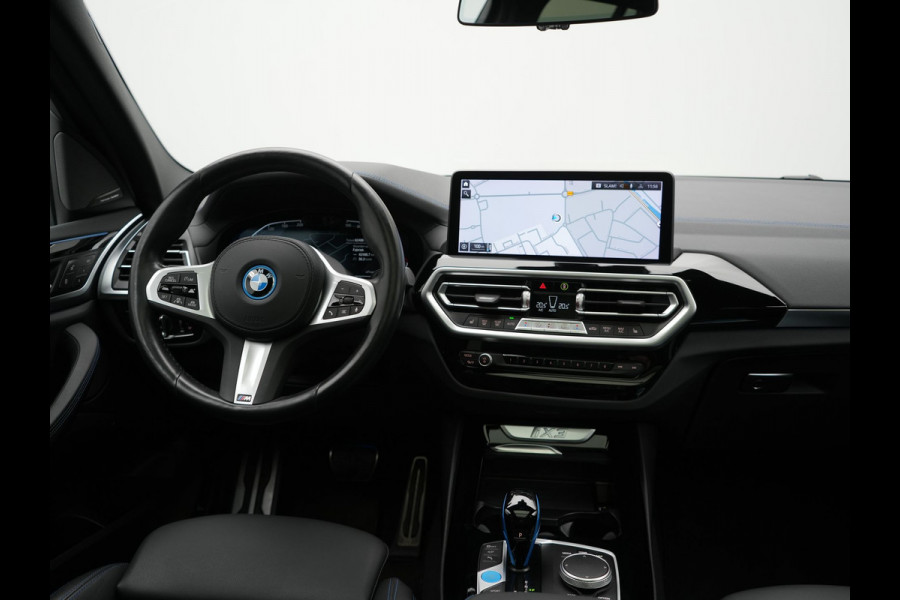 BMW iX3 M Sport High Executive 80 kWh 286pk Dealer O.H | Panodak | Adaptive Cruise | 360 Camera | Head Up | Harman / Kardon | Lederen Sportstoelen Memory & Verwarmd | Blis | Keyless | Pilot Assist | Apple Carplay | Navigatie | Virtual | DAB | 20"L.M |