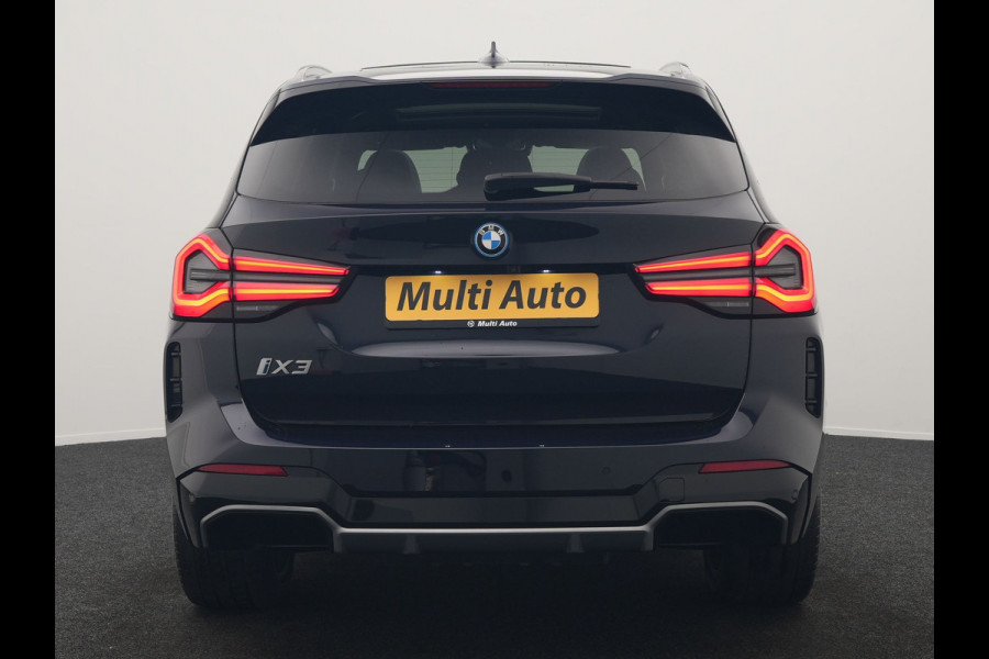 BMW iX3 M Sport High Executive 80 kWh 286pk Dealer O.H | Panodak | Adaptive Cruise | 360 Camera | Head Up | Harman / Kardon | Lederen Sportstoelen Memory & Verwarmd | Blis | Keyless | Pilot Assist | Apple Carplay | Navigatie | Virtual | DAB | 20"L.M |