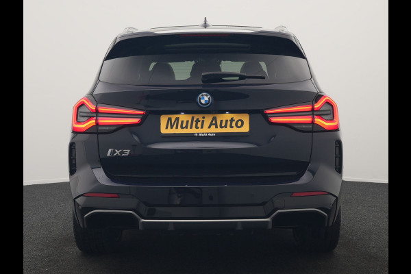 BMW iX3 M Sport High Executive 80 kWh 286pk Dealer O.H | Panodak | Adaptive Cruise | 360 Camera | Head Up | Harman / Kardon | Lederen Sportstoelen Memory & Verwarmd | Blis | Keyless | Pilot Assist | Apple Carplay | Navigatie | Virtual | DAB | 20"L.M |