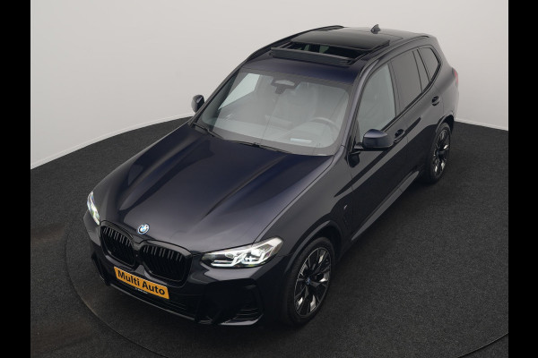 BMW iX3 M Sport High Executive 80 kWh 286pk Dealer O.H | Panodak | Adaptive Cruise | 360 Camera | Head Up | Harman / Kardon | Lederen Sportstoelen Memory & Verwarmd | Blis | Keyless | Pilot Assist | Apple Carplay | Navigatie | Virtual | DAB | 20"L.M |