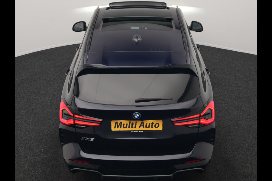 BMW iX3 M Sport High Executive 80 kWh 286pk Dealer O.H | Panodak | Adaptive Cruise | 360 Camera | Head Up | Harman / Kardon | Lederen Sportstoelen Memory & Verwarmd | Blis | Keyless | Pilot Assist | Apple Carplay | Navigatie | Virtual | DAB | 20"L.M |