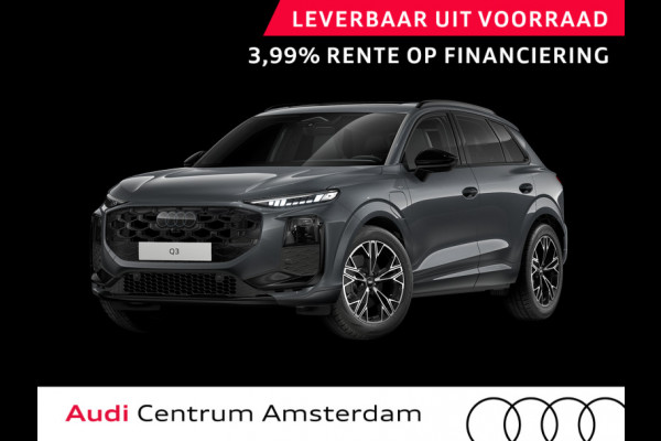 Audi Q3 S edition e-hybrid 272 pk | Panorama-glasdak | Optiekpakket zwart-glanzend | Sportstoelen zwart leder | Techniekpakket plus |