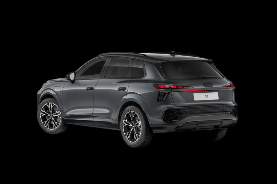 Audi Q3 S edition e-hybrid 272 pk | Panorama-glasdak | Optiekpakket zwart-glanzend | Sportstoelen zwart leder | Techniekpakket plus |