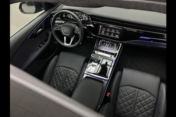 Audi Q8 60e 462PK Competition Plus | RS-Seats | Carbon | B&O | 360 Camera | ACC | Panorama | Valcona Leder | 23" Audi Sport | Luchtvering | Keyless-Entry | Tour-Pakket | Lane & Side assist | Bovag Garantie.
