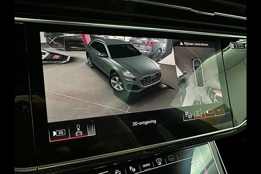 Audi Q8 60e 462PK Competition Plus | RS-Seats | Carbon | B&O | 360 Camera | ACC | Panorama | Valcona Leder | 23" Audi Sport | Luchtvering | Keyless-Entry | Tour-Pakket | Lane & Side assist | Bovag Garantie.