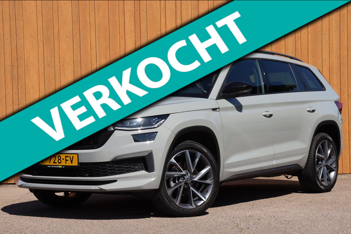 Škoda Kodiaq 1.5 TSI Sportline Bus. 7persoons org.NL el.schuif/pano-dak stuurverw el.klep
