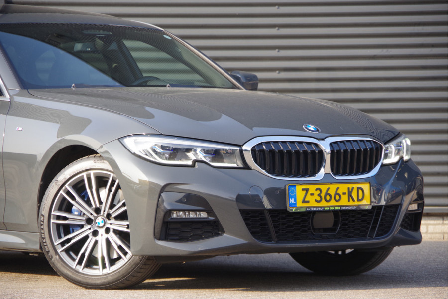 BMW 3-serie 330e M-SPORT SCHUIFDAK, INDIVIDUAL LEDER, LASER, HUD, HARMAN/KARDON, ADAPT. CRUISE, SPORTSTOELEN, DRAVIT GRAU