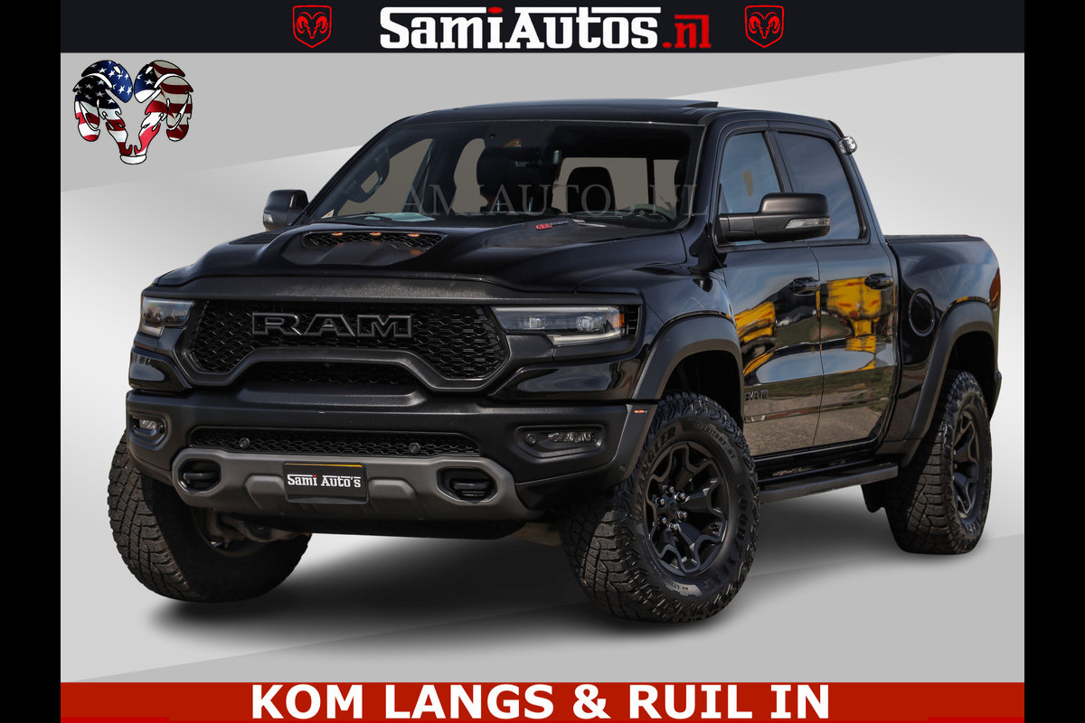 Dodge Ram TRX HELLCAT | 6.2 V8 712PK SUPERCHARGER | FULLY LOADED | CARBON | BLACK ON BLACK | CREW CAB | DUBBELE CABINE | 5 PERSOONS |