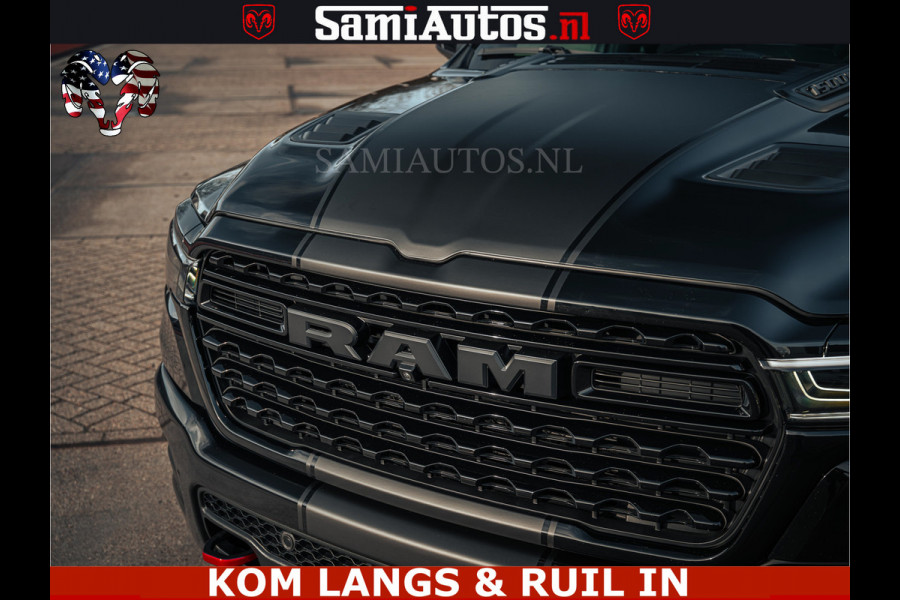 Dodge Ram Limited Night H.O 540HP 706Nm | Massage + Full Option | De Meest Luxe en Volle Pick-Up in zijn Klasse | Comfortabele Dubbele Cabine met Royale 5 Zitplaatsen | BPM vrij | Nu Leverbaar uit Voorraad | Voorraad Nr 2328 -  5157
