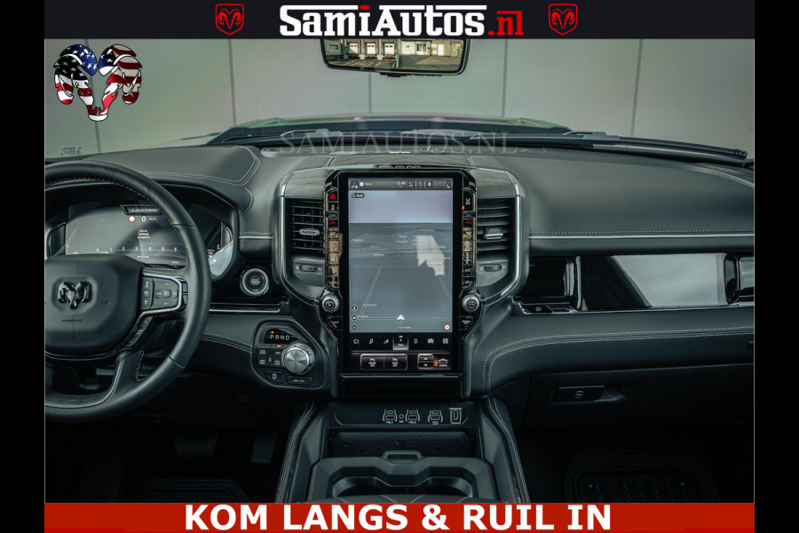 Dodge Ram Limited Night H.O 540HP 706Nm | Massage + Full Option | De Meest Luxe en Volle Pick-Up in zijn Klasse | Comfortabele Dubbele Cabine met Royale 5 Zitplaatsen | BPM vrij | Nu Leverbaar uit Voorraad | Voorraad Nr 2328 -  5157