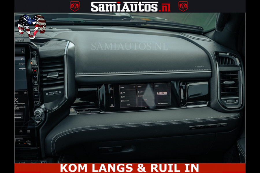 Dodge Ram Limited Night H.O 540HP 706Nm | Massage + Full Option | De Meest Luxe en Volle Pick-Up in zijn Klasse | Comfortabele Dubbele Cabine met Royale 5 Zitplaatsen | BPM vrij | Nu Leverbaar uit Voorraad | Voorraad Nr 2328 -  5157