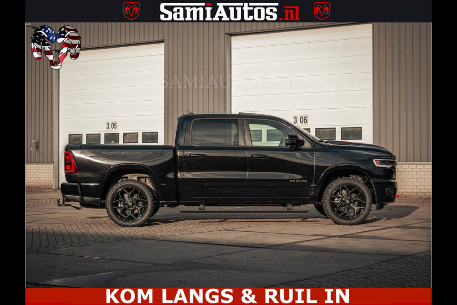 Dodge Ram Limited Night H.O 540HP 706Nm | Massage + Full Option | De Meest Luxe en Volle Pick-Up in zijn Klasse | Comfortabele Dubbele Cabine met Royale 5 Zitplaatsen | BPM vrij | Nu Leverbaar uit Voorraad | Voorraad Nr 2328 -  5157