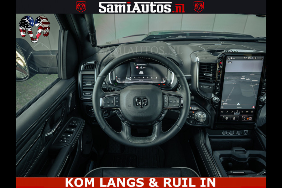 Dodge Ram Limited Night H.O 540HP 706Nm | Massage + Full Option | De Meest Luxe en Volle Pick-Up in zijn Klasse | Comfortabele Dubbele Cabine met Royale 5 Zitplaatsen | BPM vrij | Nu Leverbaar uit Voorraad | Voorraad Nr 2328 -  5157