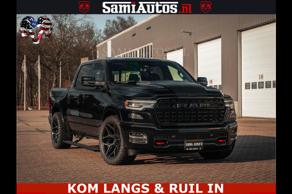 Dodge Ram Limited Night H.O 540HP 706Nm | Massage + Full Option | De Meest Luxe en Volle Pick-Up in zijn Klasse | Comfortabele Dubbele Cabine met Royale 5 Zitplaatsen | BPM vrij | Nu Leverbaar uit Voorraad | Voorraad Nr 2328 -  5157