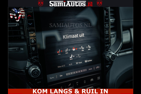 Dodge Ram Limited Night H.O 540HP 706Nm | Massage + Full Option | De Meest Luxe en Volle Pick-Up in zijn Klasse | Comfortabele Dubbele Cabine met Royale 5 Zitplaatsen | BPM vrij | Nu Leverbaar uit Voorraad | Voorraad Nr 2328 -  5157