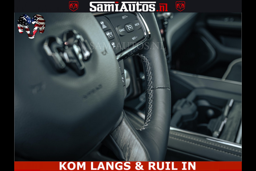 Dodge Ram Limited Night H.O 540HP 706Nm | Massage + Full Option | De Meest Luxe en Volle Pick-Up in zijn Klasse | Comfortabele Dubbele Cabine met Royale 5 Zitplaatsen | BPM vrij | Nu Leverbaar uit Voorraad | Voorraad Nr 2328 -  5157