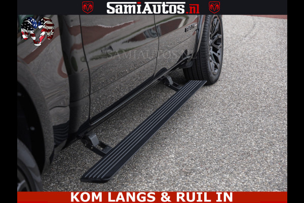 Dodge Ram NIGHT PREMIUM | 426PK | STRIPING | LUCHTVERING | HUD | PANO | 360 CAM | Full Option | LIMITED WHEELS | De Meest Luxe Pick-Up in  Comfortabele Dubbele Cabine met Royale 5 Zitplaatsen | EERSTE EIGENAAR | SMOKE PACK | BOM VOL |