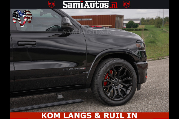 Dodge Ram NIGHT PREMIUM | 426PK | STRIPING | LUCHTVERING | HUD | PANO | 360 CAM | Full Option | LIMITED WHEELS | De Meest Luxe Pick-Up in  Comfortabele Dubbele Cabine met Royale 5 Zitplaatsen | EERSTE EIGENAAR | SMOKE PACK | BOM VOL |