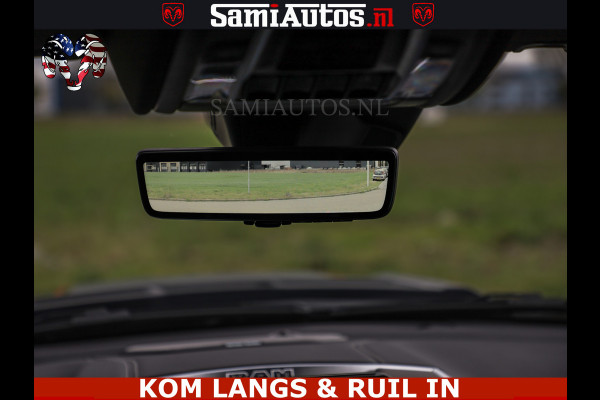 Dodge Ram NIGHT PREMIUM | 426PK | STRIPING | LUCHTVERING | HUD | PANO | 360 CAM | Full Option | LIMITED WHEELS | De Meest Luxe Pick-Up in  Comfortabele Dubbele Cabine met Royale 5 Zitplaatsen | EERSTE EIGENAAR | SMOKE PACK | BOM VOL |