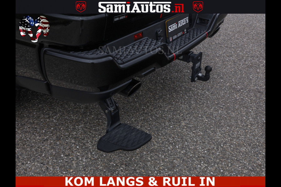 Dodge Ram NIGHT PREMIUM | 426PK | STRIPING | LUCHTVERING | HUD | PANO | 360 CAM | Full Option | LIMITED WHEELS | De Meest Luxe Pick-Up in  Comfortabele Dubbele Cabine met Royale 5 Zitplaatsen | EERSTE EIGENAAR | SMOKE PACK | BOM VOL |