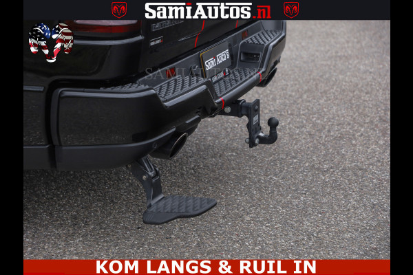 Dodge Ram NIGHT PREMIUM | 426PK | STRIPING | LUCHTVERING | HUD | PANO | 360 CAM | Full Option | LIMITED WHEELS | De Meest Luxe Pick-Up in  Comfortabele Dubbele Cabine met Royale 5 Zitplaatsen | EERSTE EIGENAAR | SMOKE PACK | BOM VOL |