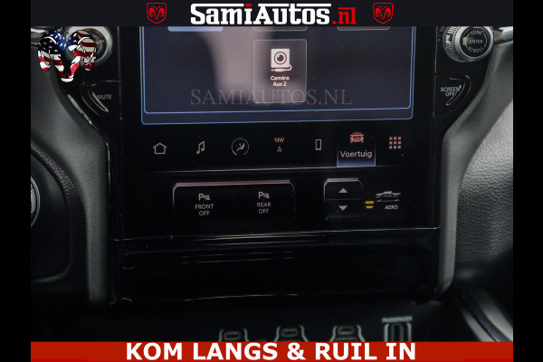 Dodge Ram NIGHT PREMIUM | 426PK | STRIPING | LUCHTVERING | HUD | PANO | 360 CAM | Full Option | LIMITED WHEELS | De Meest Luxe Pick-Up in  Comfortabele Dubbele Cabine met Royale 5 Zitplaatsen | EERSTE EIGENAAR | SMOKE PACK | BOM VOL |