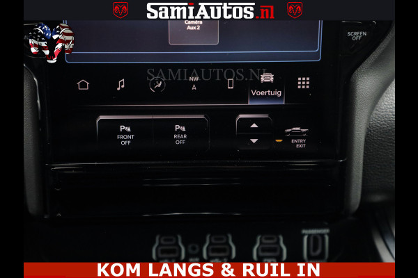 Dodge Ram NIGHT PREMIUM | 426PK | STRIPING | LUCHTVERING | HUD | PANO | 360 CAM | Full Option | LIMITED WHEELS | De Meest Luxe Pick-Up in  Comfortabele Dubbele Cabine met Royale 5 Zitplaatsen | EERSTE EIGENAAR | SMOKE PACK | BOM VOL |