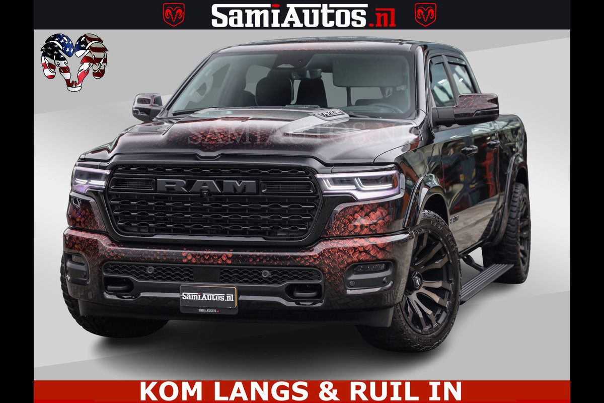 Dodge Ram COBRA EDITION | All-In Prijs | Limited Night High Output 540HP 706Nm | Massage + Full Option | De Meest Luxe en Volle Pick-Up in Comfortabele Dubbele Cabine met Royale 5 Zitplaatsen | BPM vrij | Nu Leverbaar uit Voorraad | Voorraad Nr 2335 - 5153 |