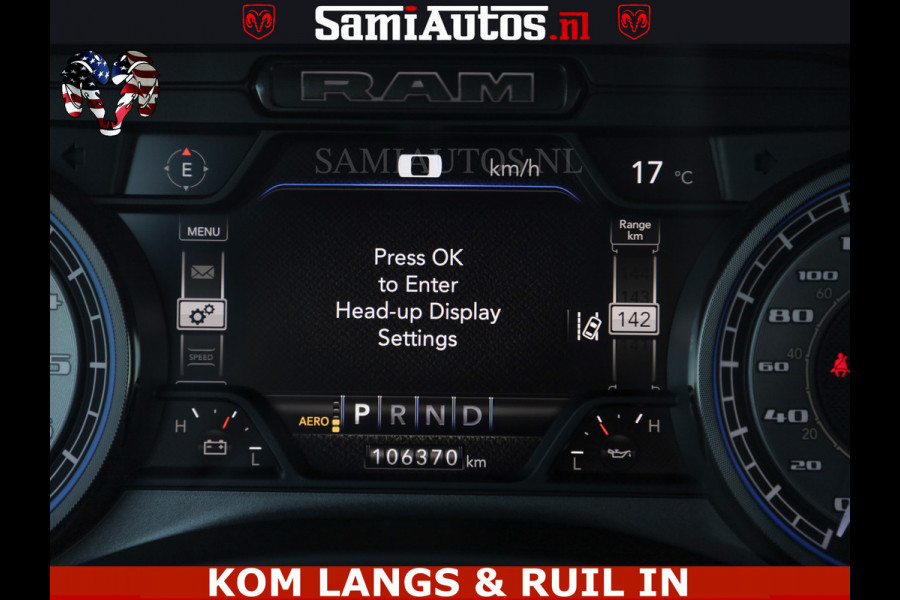 Dodge Ram BLACK OPS LIMITED 5.7 V8 4x4 | HUD | LUCHTVERING | BOM VOL | CREW CAB | DUBBELE CABINE | 5 PERSOONS | DC |